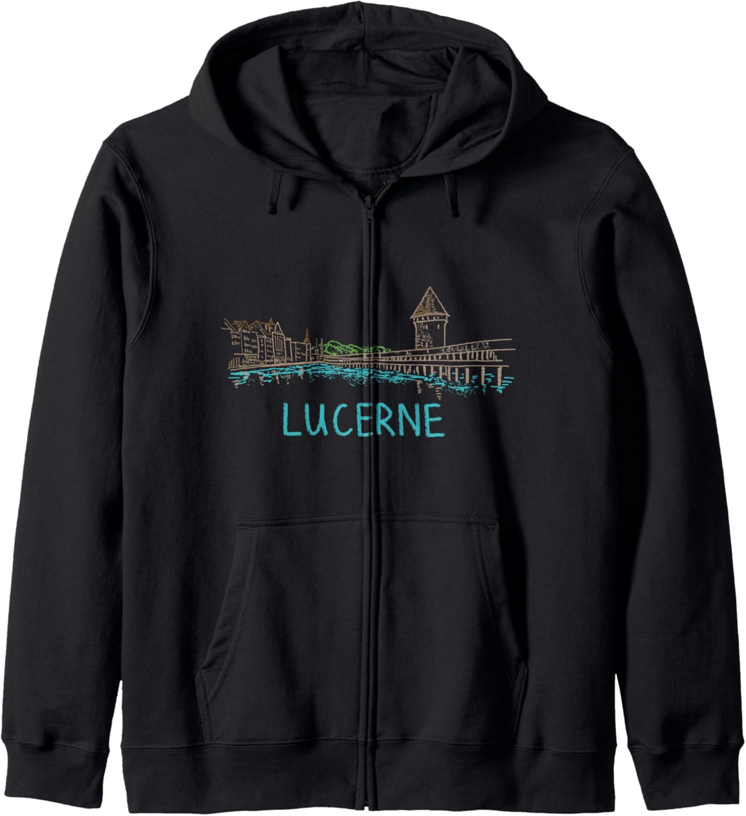 Luzern Schweiz Kunstgeschenk Männer Frauen Kapuzenjacke