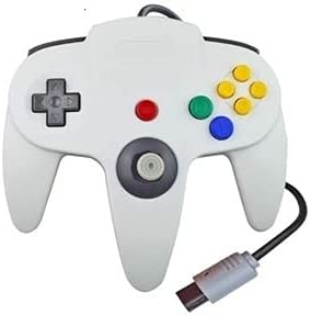 2 Controller Für Nintendo 64 N64 Farbe nach Wahl Kabelgebunden Gamepad Joypad (Blau/Weiss), Blau/Wei