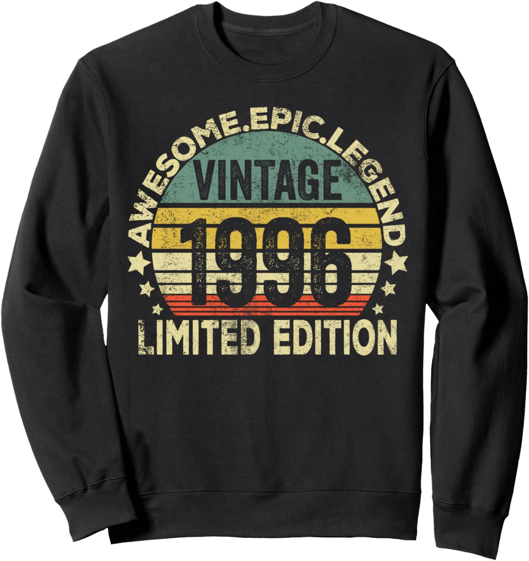 25 Year Old Legendary Retro Vintage Awesome Birthday 1996 Sweatshirt