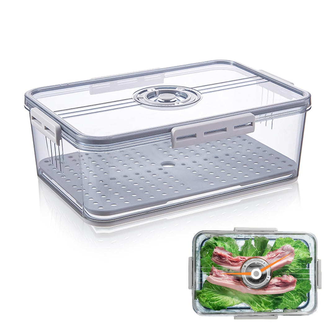 Brotkasten Brotaufbewahrungsbox Gross mit Datumsverschluss Frischhaltebox mit Ablaufschale Brotbox K