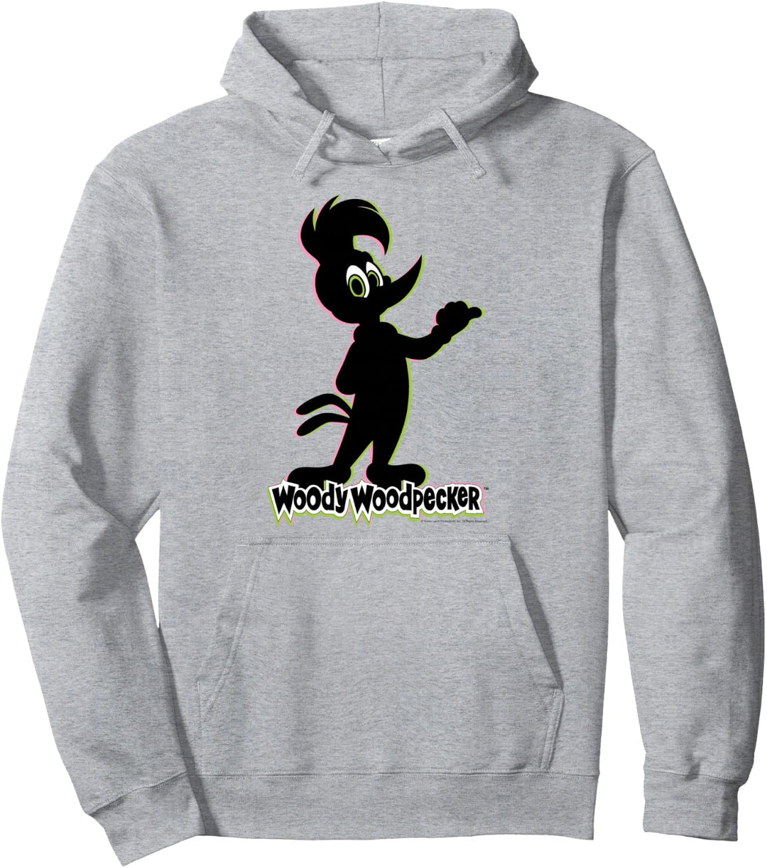 Woody Woodpecker Silhouette Logo Pullover Hoodie
