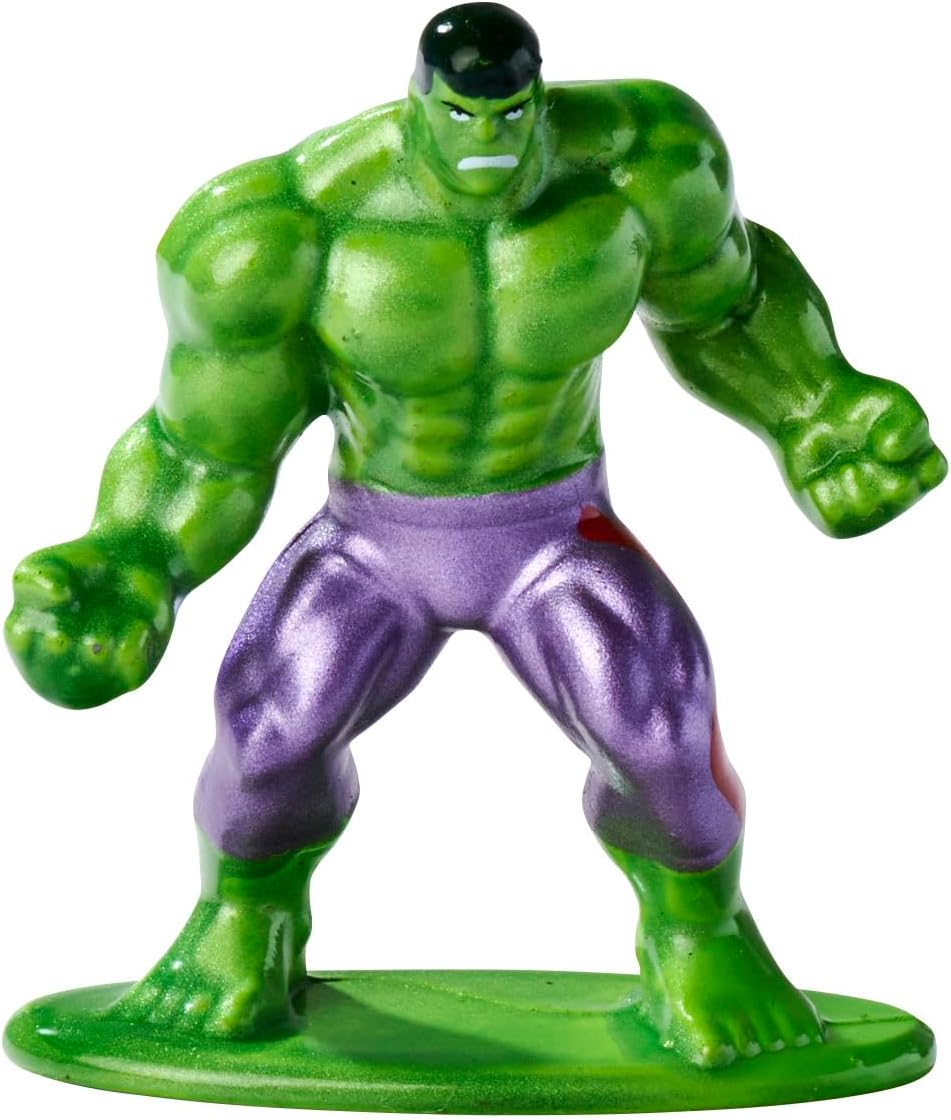Jada Toys Marvel Avengers Figuren (6 Stück) - Diorama-Set mit 6 Nano-Sammelfiguren aus Metall (Capta