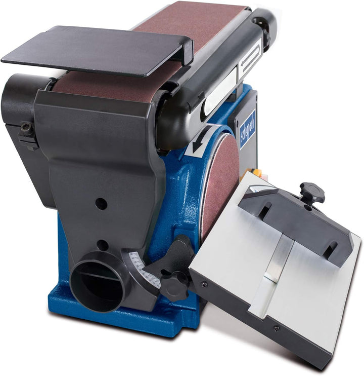 Scheppach Band-Tellerschleifer BTS900 mit Zubehör | Schleifmaschine mit 370W | 230V | 2850 min-1 | S