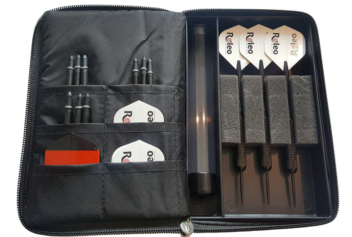 Roleo Sparset Dart Darttasche + Dartpfeile 20g + Ersatzflys + Ersatzshafts
