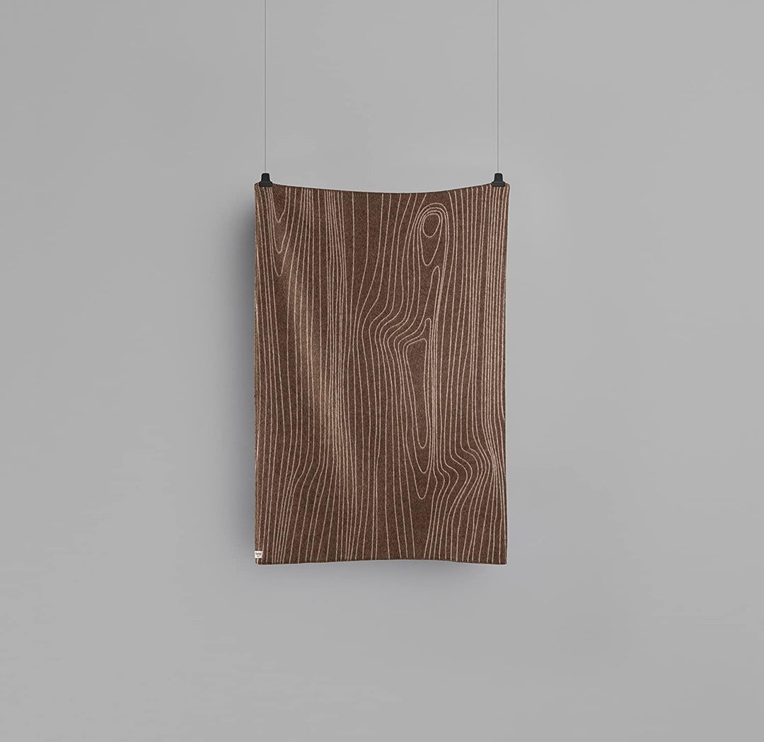 Roros Tweed Plaids – finewool Überwurf: Braun/Natur (200 cm x 130 cm) 130 cm x 200 cm Brown / Natura