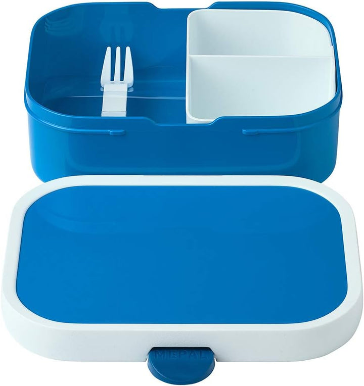 Mepal - Brotdose Kinder Campus - Bento Box Kinder - Brotdose Kinder mit Fächern & Gabel - Meal Prep
