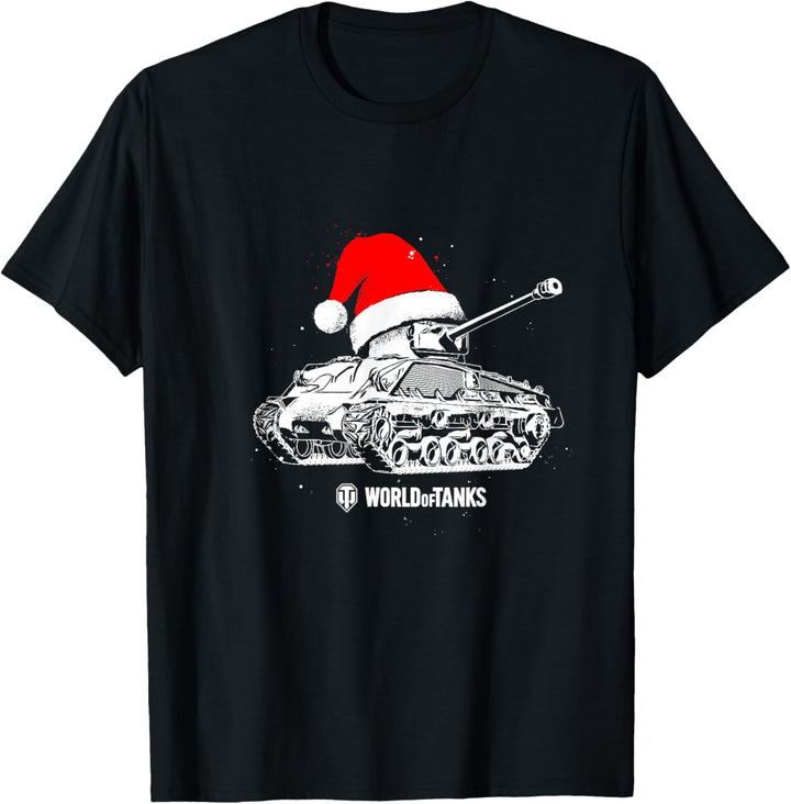 World of Tanks M4A3E8 Sherman mit Weihnachtsmütze T-Shirt