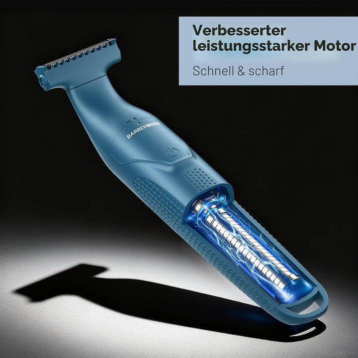 BarberBoss 3-in-1 Herrenrasierer, Pflegeset für Bart, Haare, Nase, Ohr & Körper, Präzisionstrimmer f