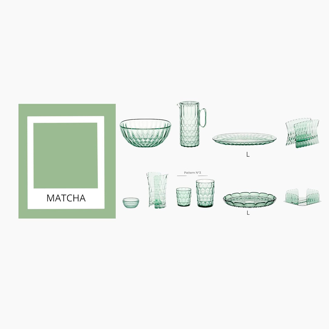 Guzzini - Vanity, Matcha Grüner Behälter 30 cm aus Bio-based SAN und Bio-based SMMA - Aria
