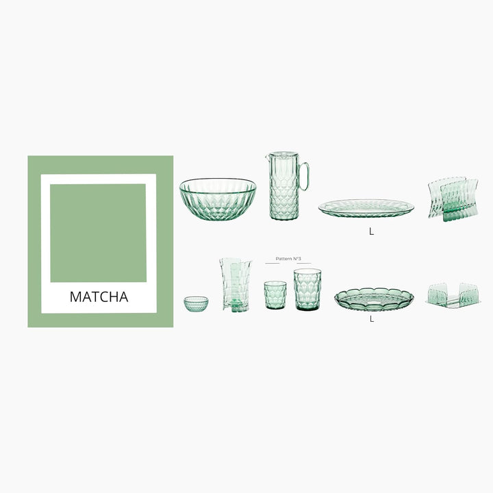 Guzzini - Vanity, Matcha Grüner Behälter 30 cm aus Bio-based SAN und Bio-based SMMA - Aria