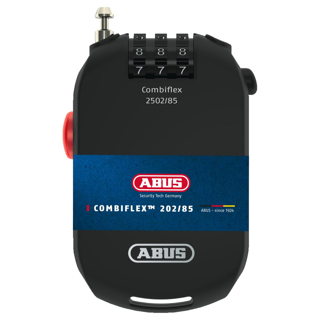 ABUS Spezialschloss Combiflex 2501/65 - Geeignet als Gepäcksicherung, Skischloss, Helmsicherung - mi