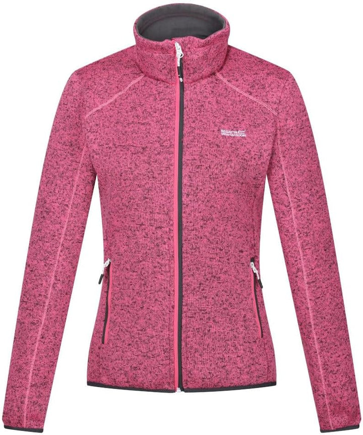 Regatta Damen Women's Newhill Full Zip Fleece Jacket Fleecejacke 38 Flamingo Pink (Seal Grey), 38 Fl