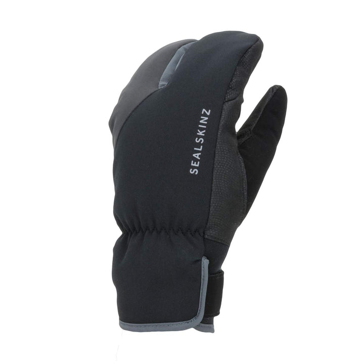 Sealskinz Unisex Extrem Kaltes Wetter Wasserdichter Radhandschuh im Hummerkrallen-Stil Black/Grey S,