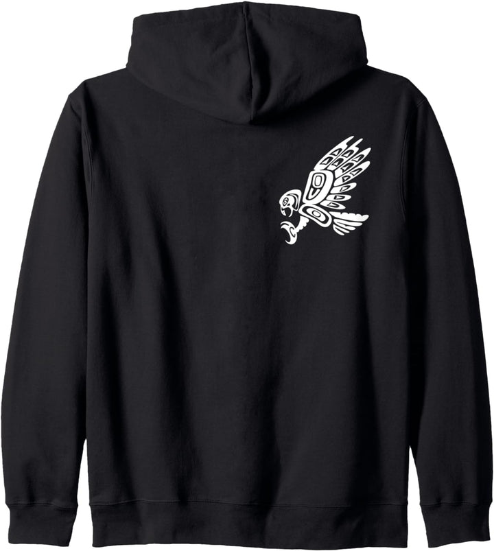 Falke Haida Kunst Indianer Nord Amerika USA Kapuzenjacke