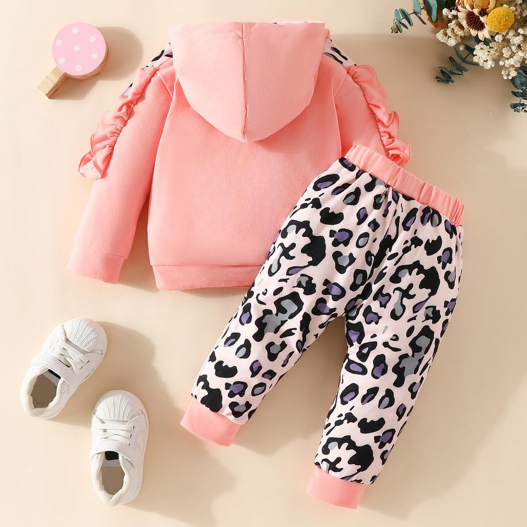 Baby Mädchen Kleidung Langarm Sweatshirt Känguru Tasche Floral Hoodie Tops &amp; Hosen Herbst Winter Out