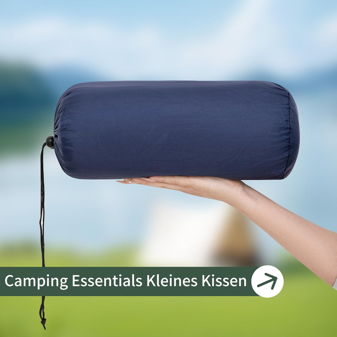Reisekissen Memory Foam, Reisekopfkissen, Camping Kissen mit Packsack, Ideal für Auto, Flugzeug und