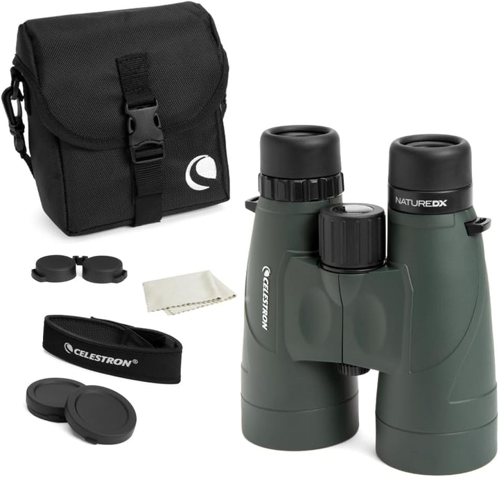 Celestron 71336-CGL Nature DX Fernglas, mit 12 x 56 Vergrösserung, mit BaK4-Prismen, Schwarz Nature