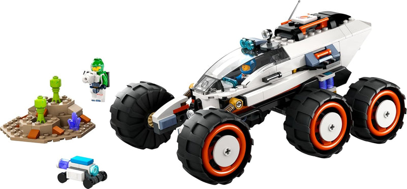 LEGO City Weltraum-Rover mit Ausserirdischen, Auto-Set mit Roboter- und Alien-Spielzeug-Figuren & Ci