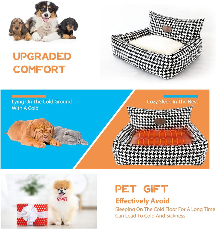 PETCUTE Orthopädisches Hundebett,Hundekorb Waschbar,Rutschfestes Hundesofa,Super Weich Haustierbett