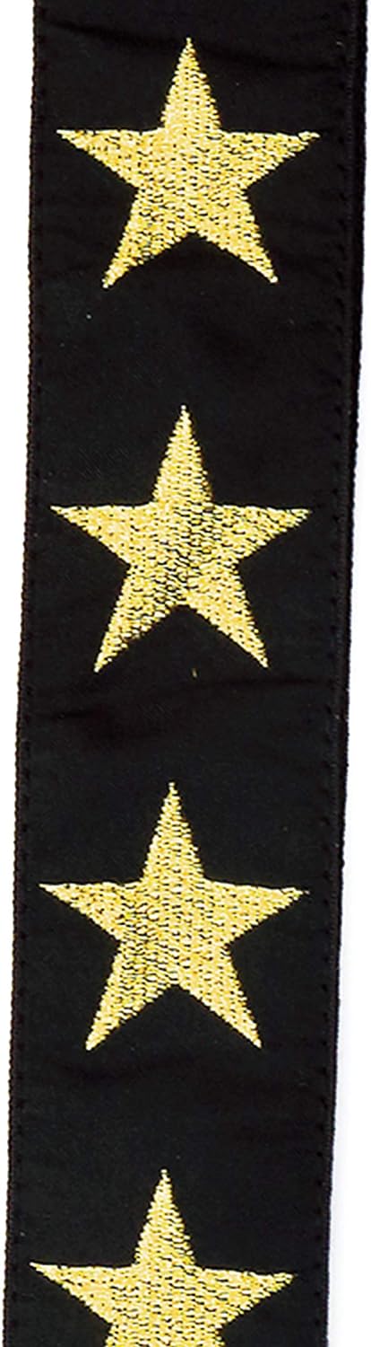 D'Addario Planet Waves 20T05 Gold Star gewebter Gitarre Gurt von D'Addario Goldstern, Goldstern