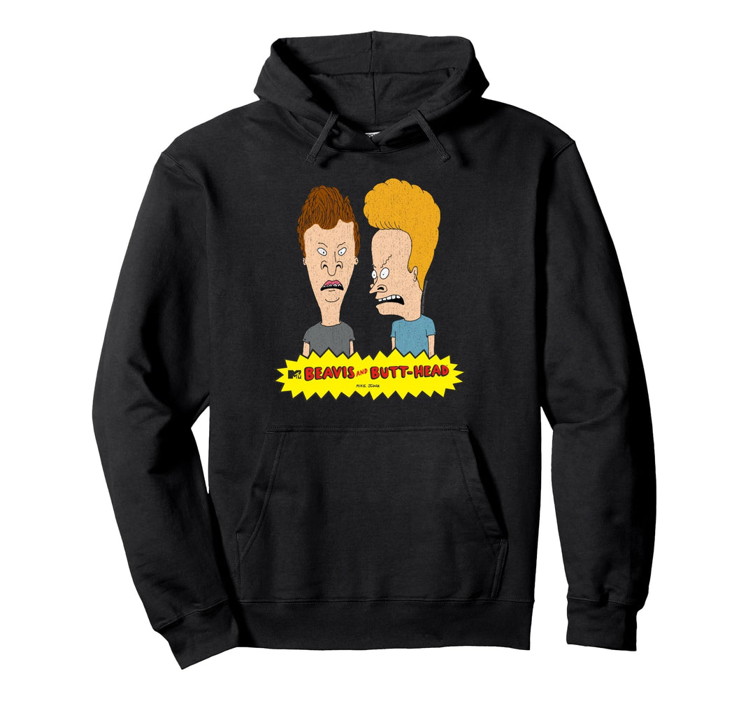 Beavis and Butt-Head Gesichter Grafik Pullover Hoodie