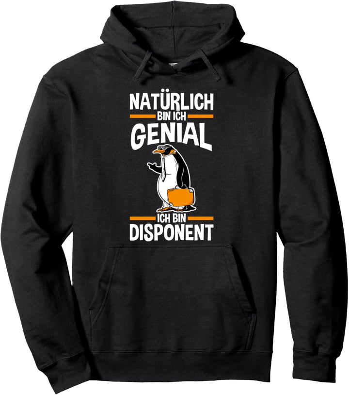 Pinguin Disponent Disponenten Pullover Hoodie