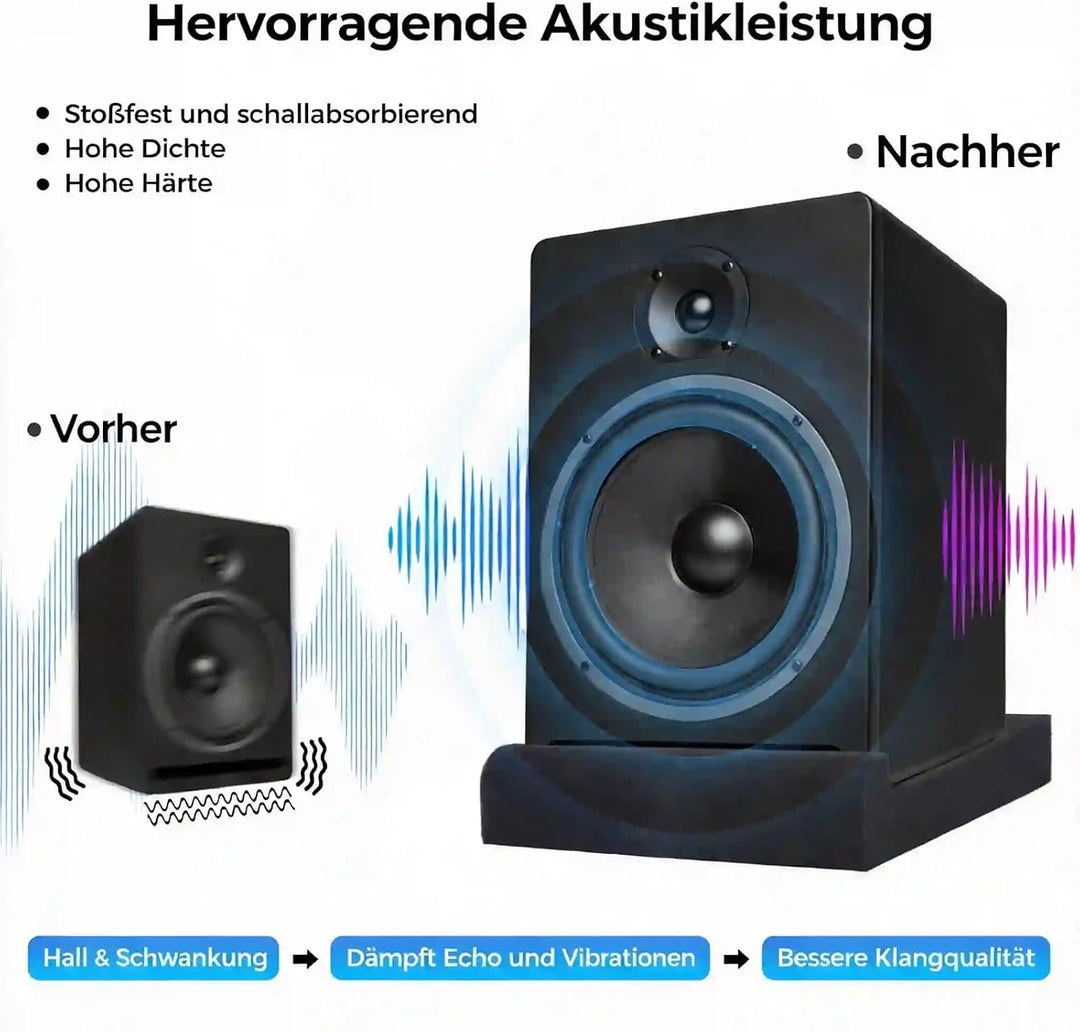 Lautsprecher-Isolationspads, Subwoofer-Isolationspad, Studiomonitorisolationspads, hochdichter Lauts
