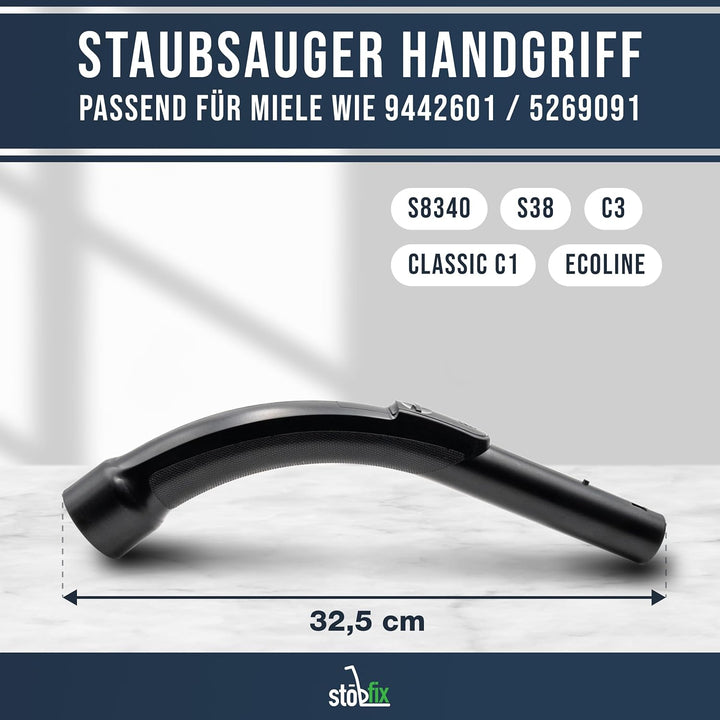 Handgriff Ersatzteil für Miele Staubsauger 35mm Griffrohr Schlauchgriff für Mielestaubsauger Zubehör