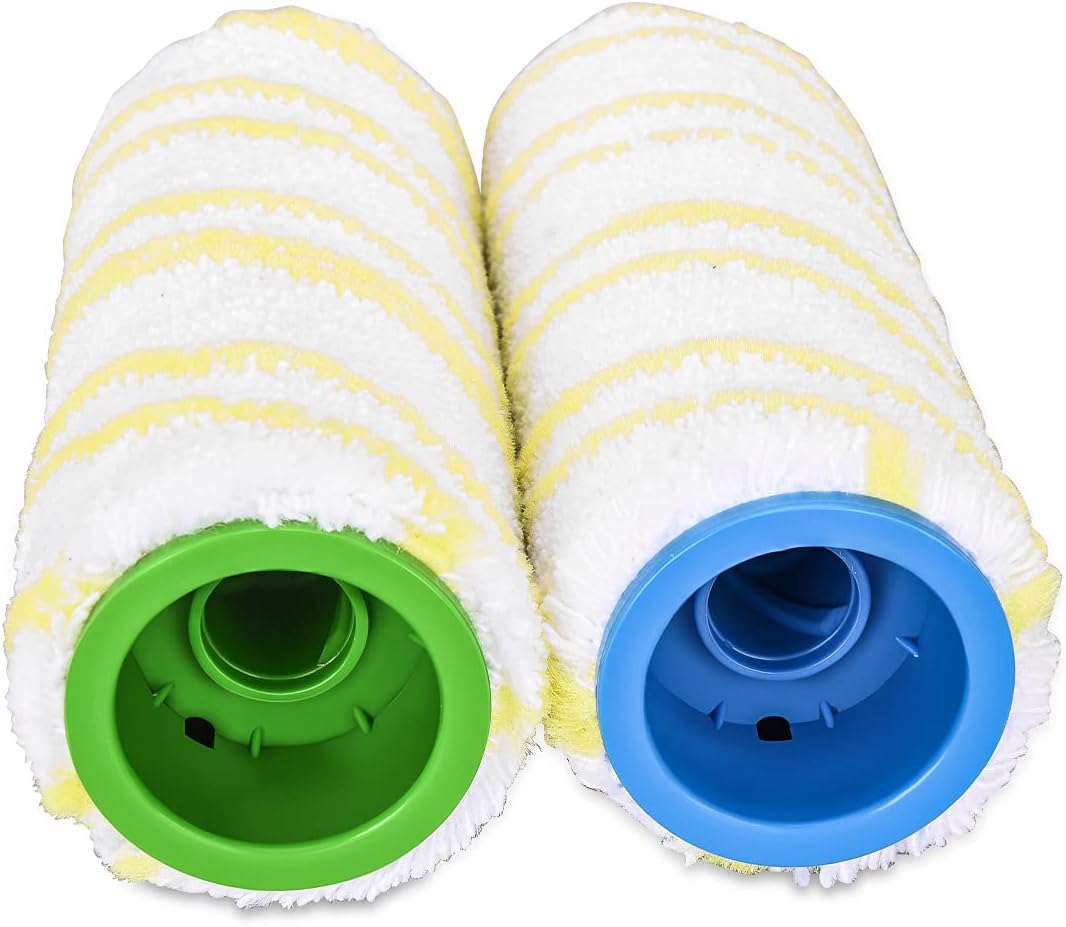Yolando 4 Stück Bürstenrolle für Kärcher FC3 FC5 FC7 Cordless Bodenreiniger Teile Zubehör Nass-&Troc