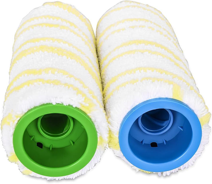 Yolando 4 Stück Bürstenrolle für Kärcher FC3 FC5 FC7 Cordless Bodenreiniger Teile Zubehör Nass-&Troc