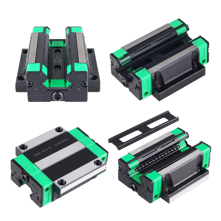 CNCMANS HGR20 Linearführung Set 2 Stücke HGR20-800mm Linearschienen mit 4 Stücke HGW20CC Gleitblock