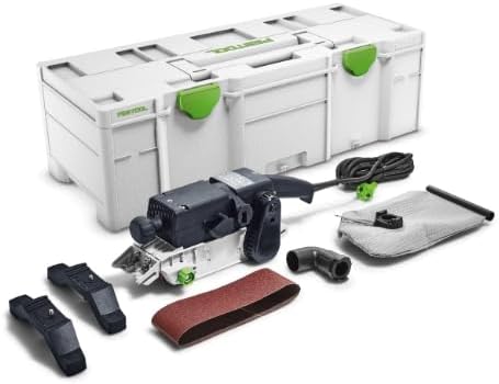 Festool Bandschleifer BS 75 E-Plus (mit Staubsack, Absaugadapter, Schleifband, stationäre Einrichtun