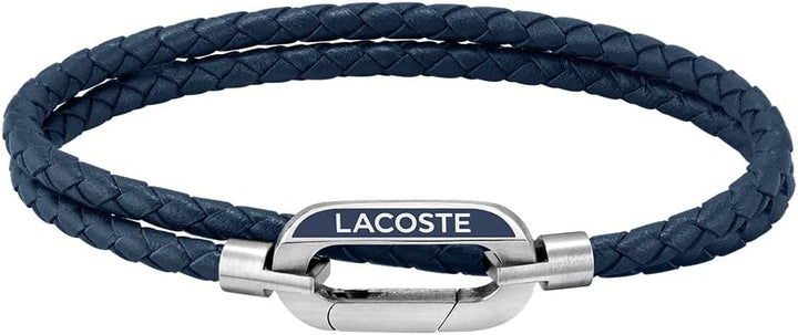Lacoste Lederarmband für Herren Kollektion STARBOARD Blue, Blue