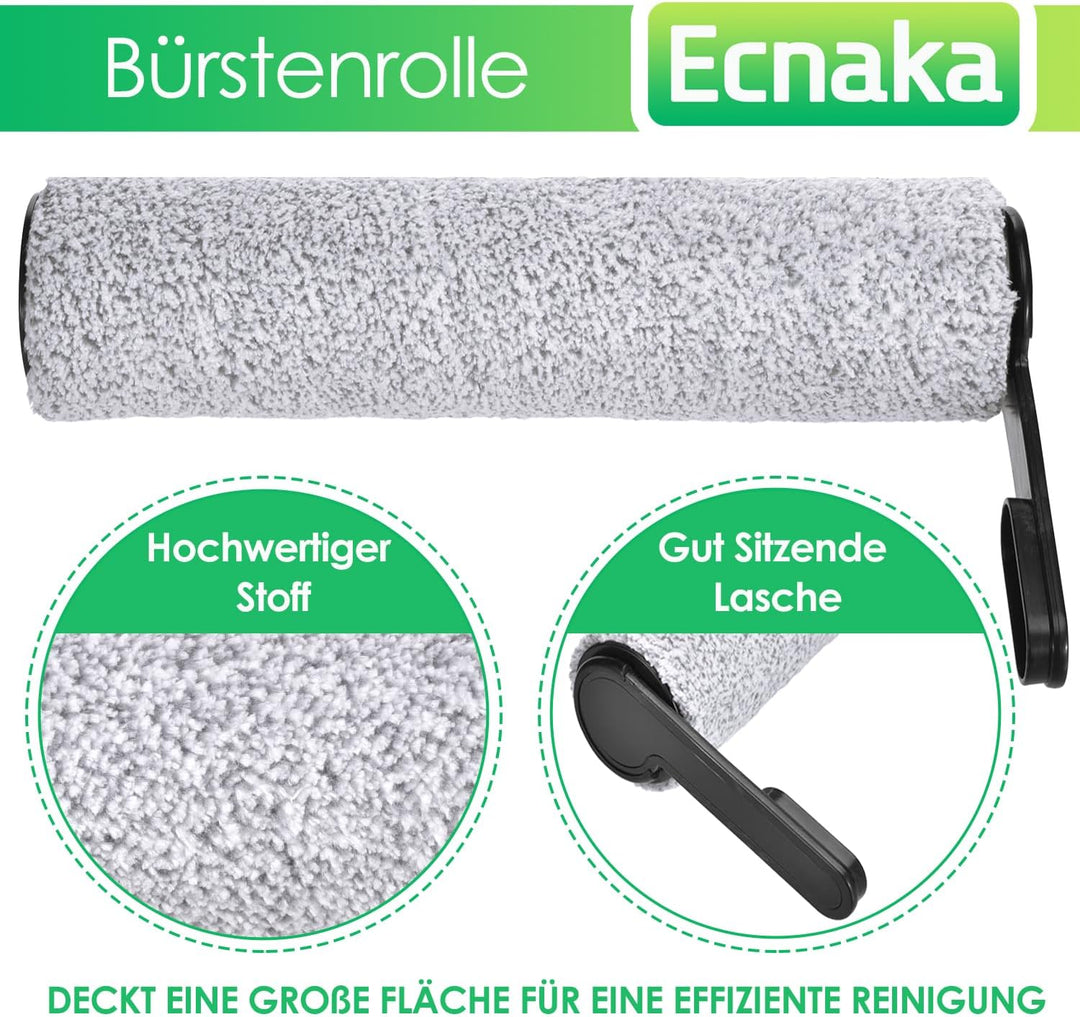 6 Stück Bürstenrolle Filter Ersatzteile für Tineco Floor One S7 Pro, Floor One S6 Akku-Nass- und Tro