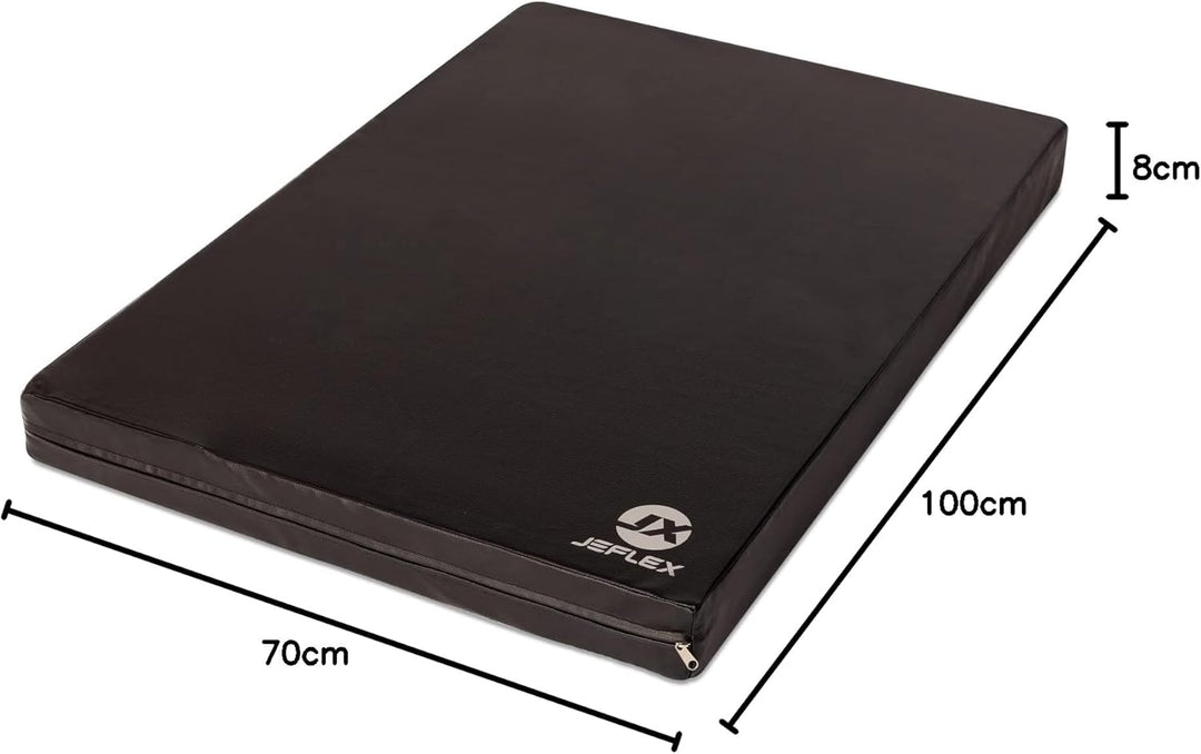 Jeflex - Weichbodenmatte & Turnmatte 100 x 70 x 8 cm MADE IN GERMANY/Gymnastikmatte tragbar/platzspa