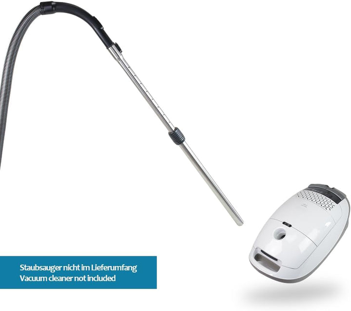 MisterVac | Teleskop-Staubsaugerrohr kompatibel mit Miele Guard M1 S8380, SVWF6 Type HS15