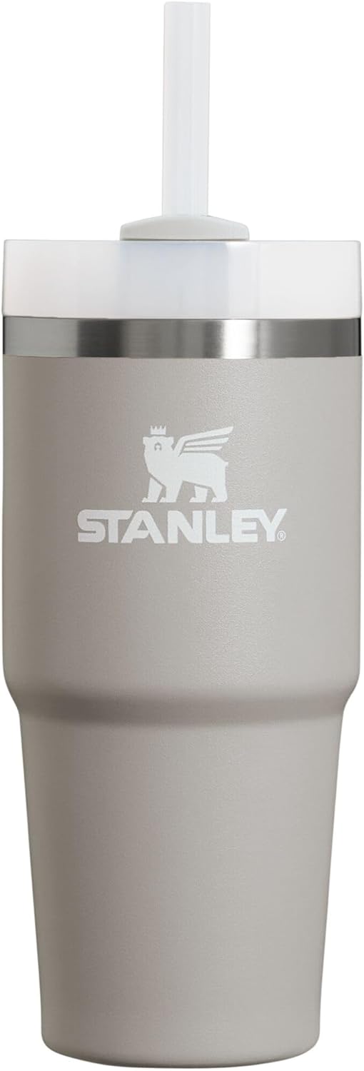 Stanley Quencher H2.0 FlowState vakuumisolierter Edelstahlbecher mit Deckel und Strohhalm, für Wasse