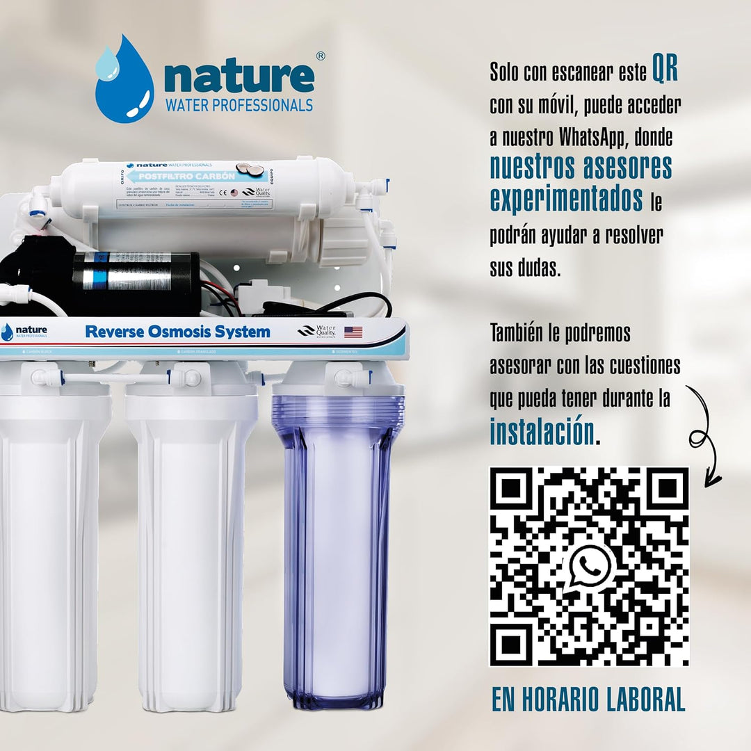 Nature Water Professionals Umkehrosmose-Ausrüstung, 5 Stufen, Kapazität für 6 l, inkl. 75 GPD-Membra
