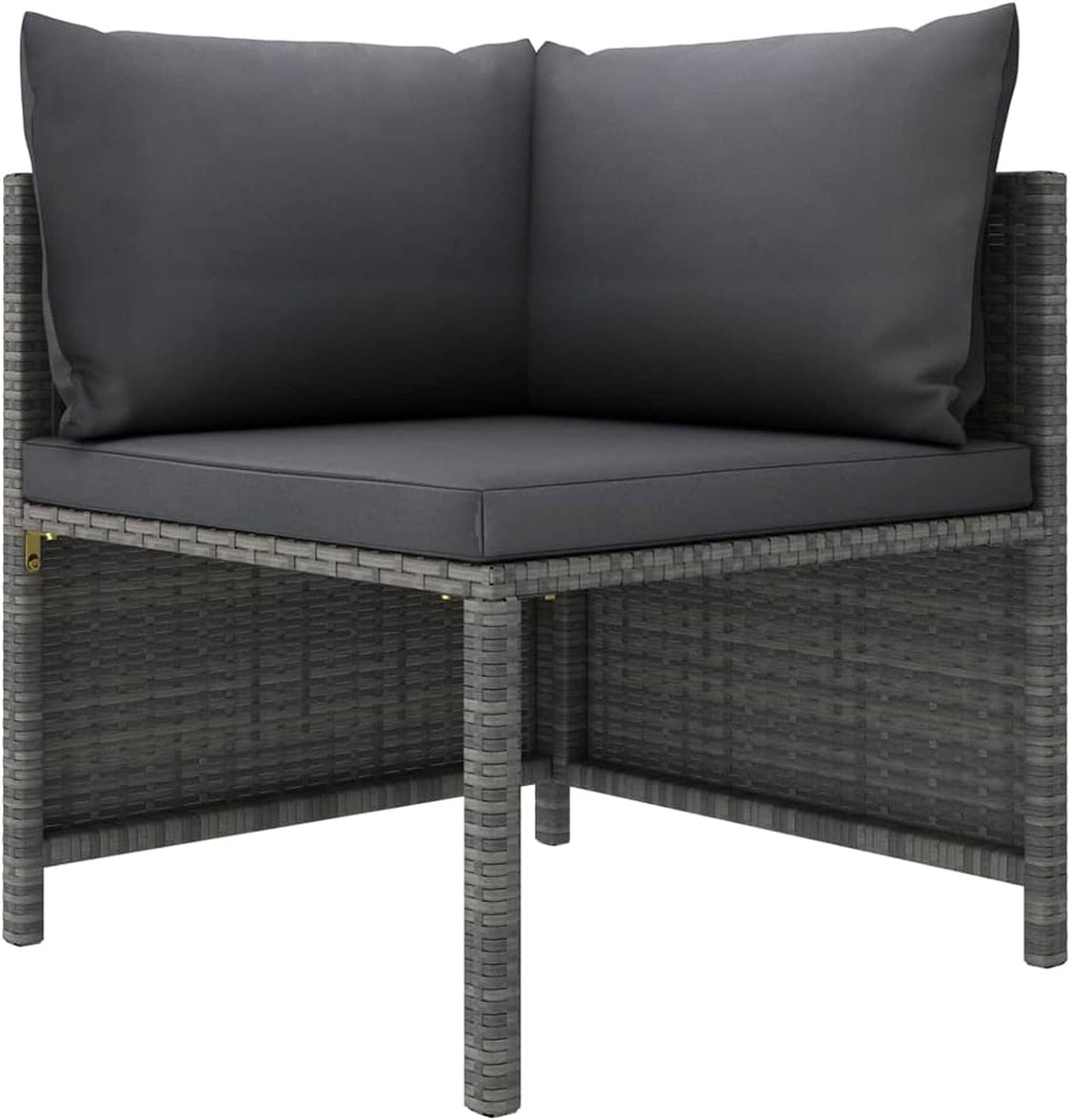 Festnight Balkonmöbel für Keiner Balkon Lounge Kein Rattan Gartensofa 2 Sitzer Sofa Outdoor Gartenlo