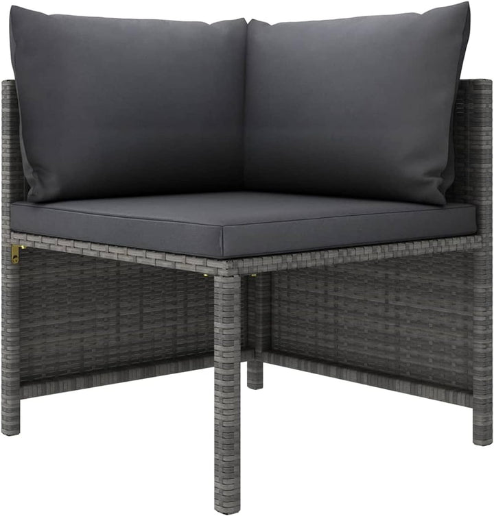 Festnight Balkonmöbel für Keiner Balkon Lounge Kein Rattan Gartensofa 2 Sitzer Sofa Outdoor Gartenlo