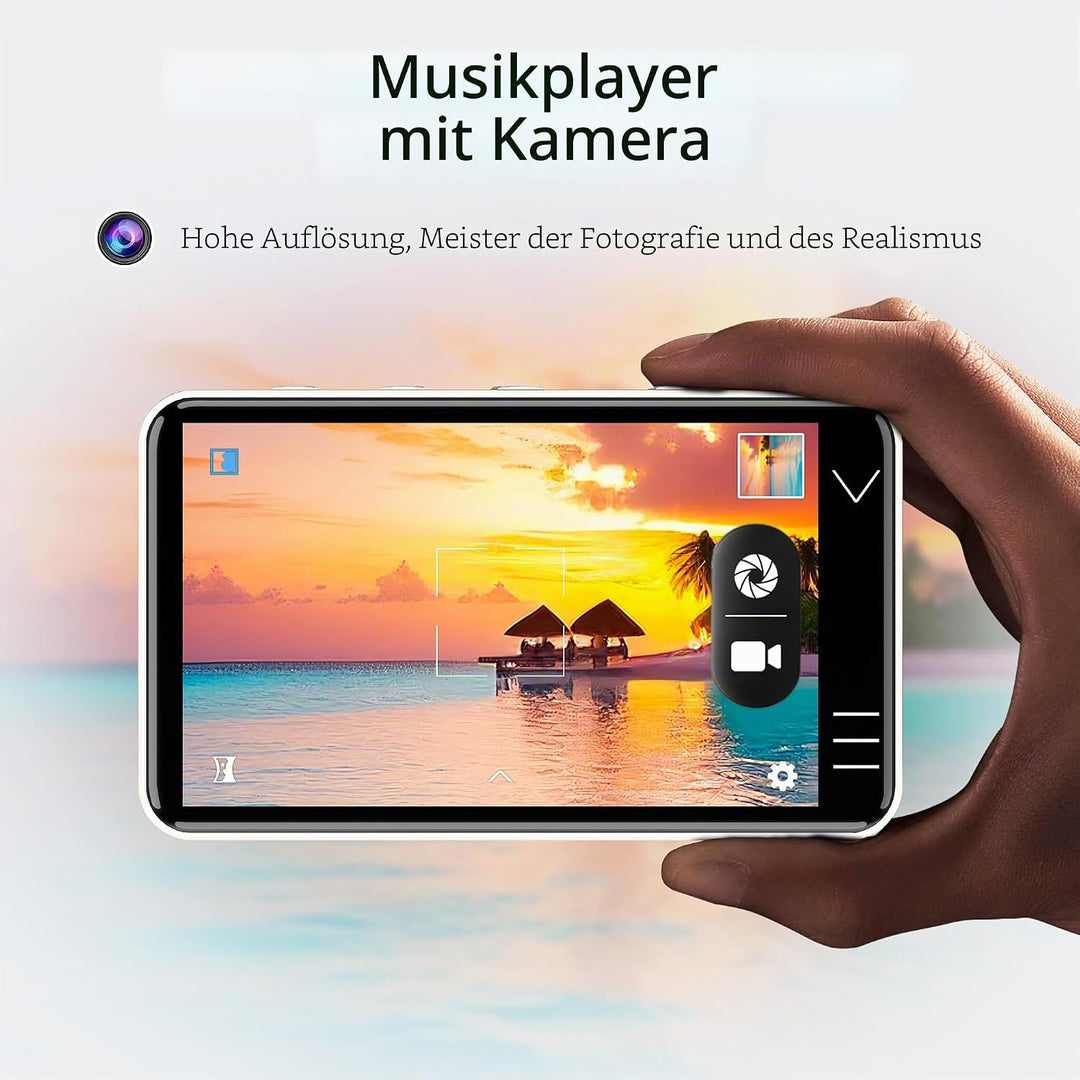 HIFI WALKER G7 MP3-Player mit Bluetooth & WLAN, Android 13, 144 GB Speicher, 3 GB RAM, 4-Zoll HD-Tou