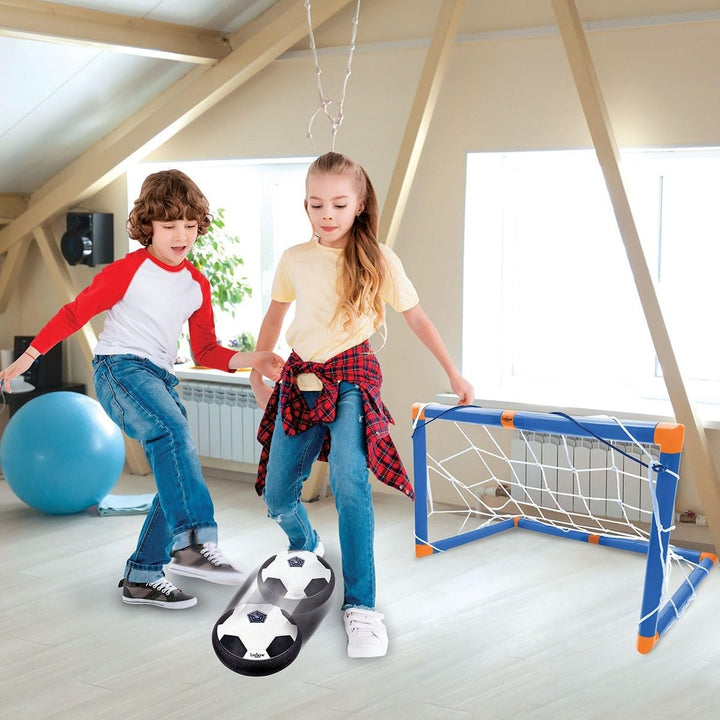Lexibook, Aerofoot, Hovercraft Fussballscheibe, 2 Tore, Pumpe und aufblasbarer Ball enthalten, gleit