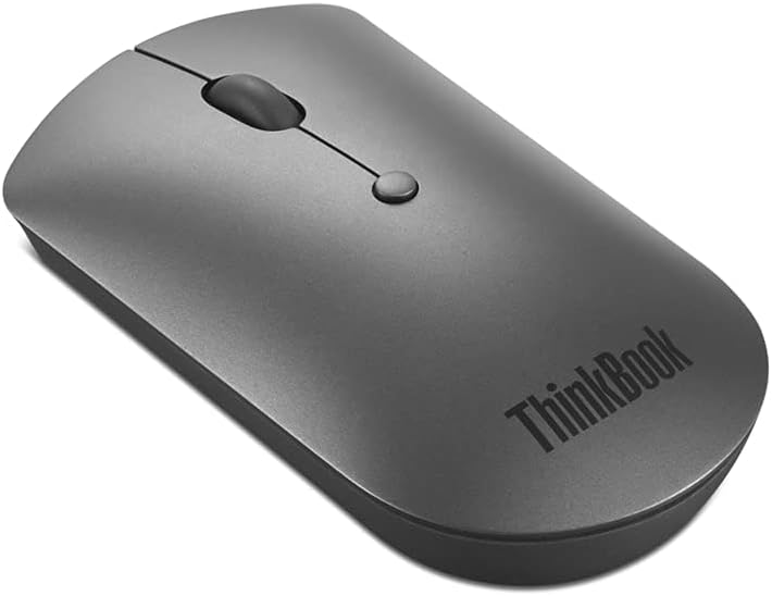 Lenovo ThinkBook Bluetooth Silent Mouse, 4Y50X88824, Eisengrau Single, Single