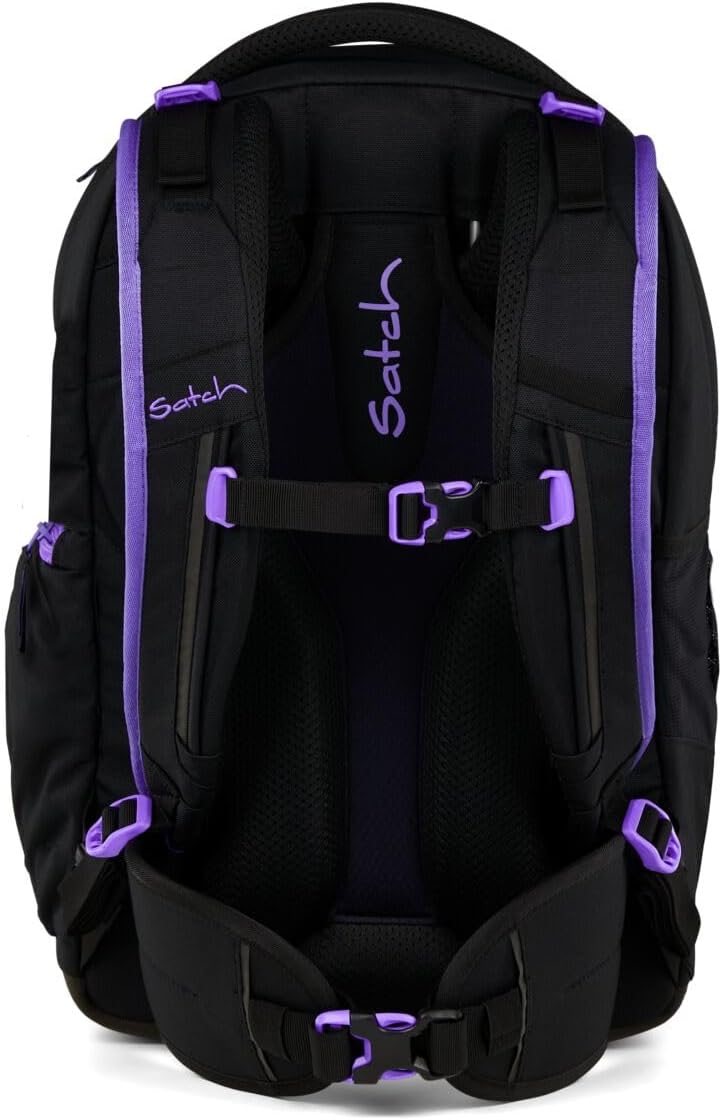 Satch Match Schulrucksack Set 3tlg. inkl. Schlamperbox und Sporttasche Purple Phantom, Purple Phanto