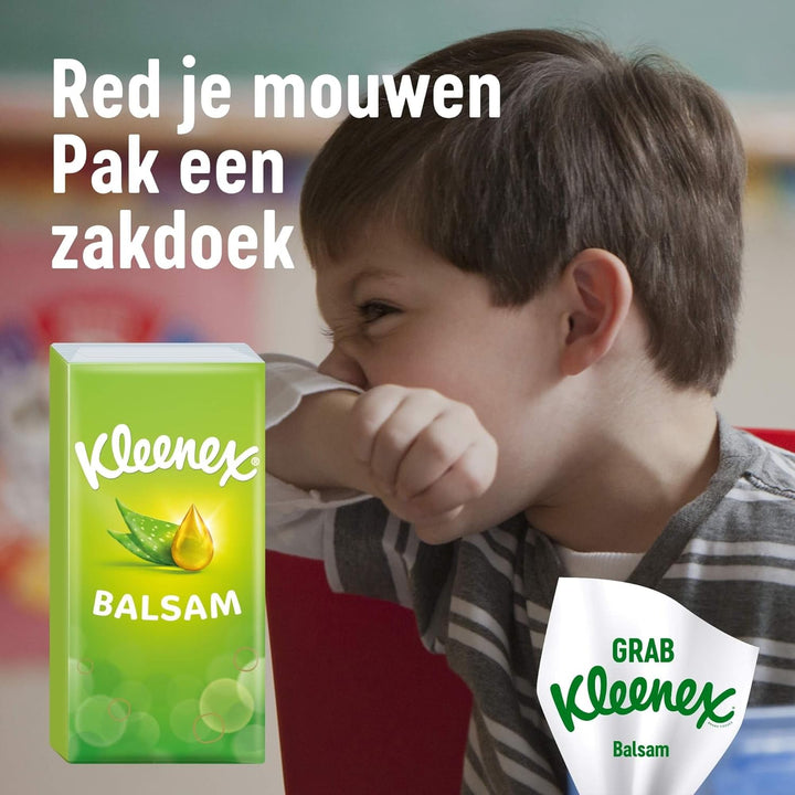 Kleenex Balsam Taschentücher - 1536 Taschentücher - 24 Stück - Vorteilspack