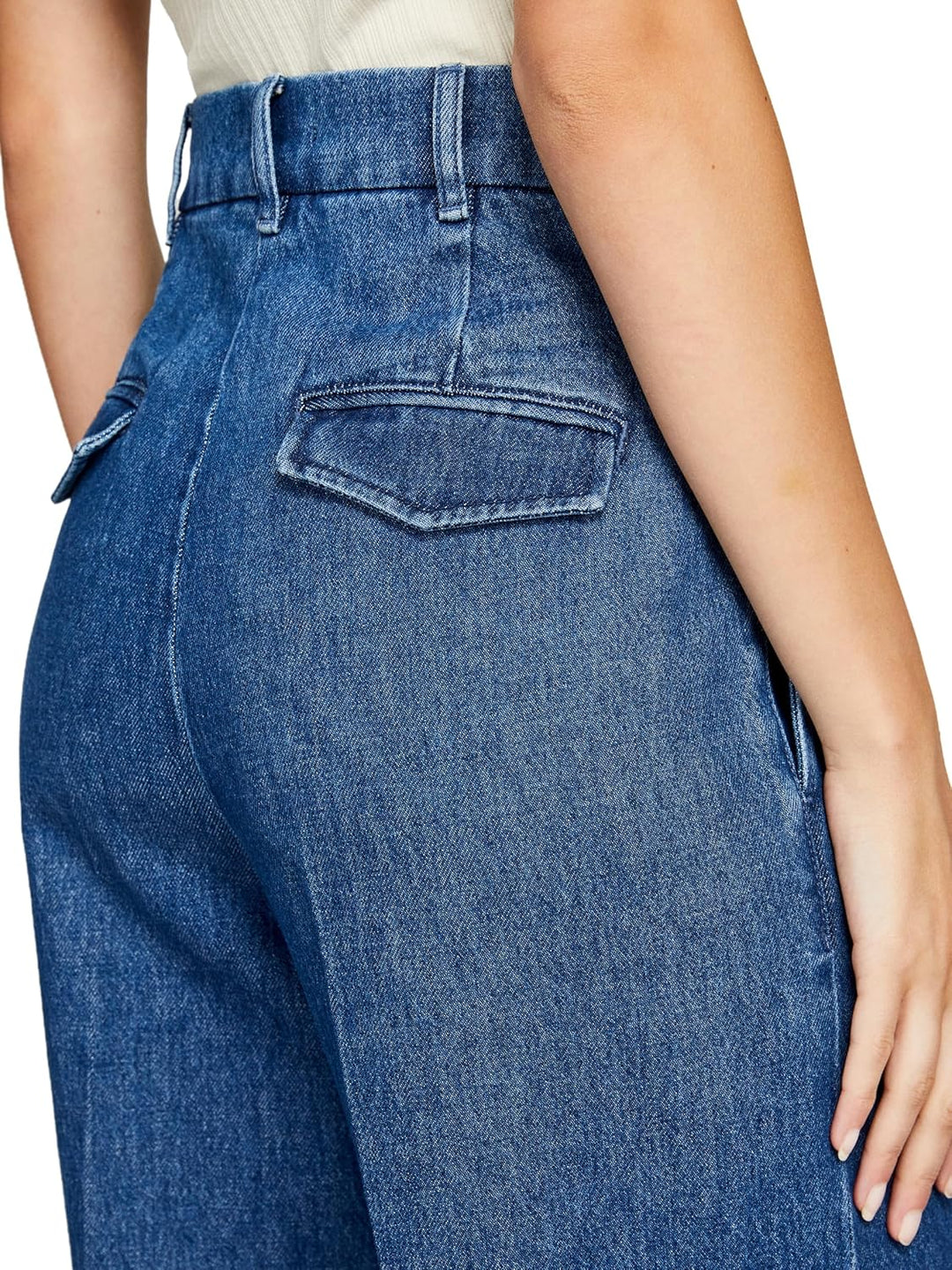 SISLEY Damen Pants 26 Blue Denim 902, 26 Blue Denim 902
