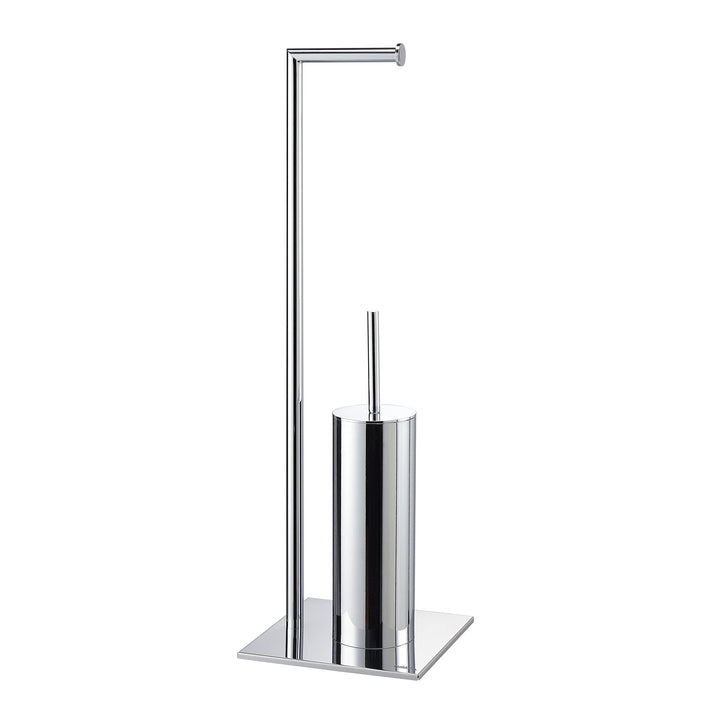 Sealskin Tube Stand WC-Garnitur mit Toilettenpapierhalter und Toilettenbürste, Toilettenbutler freis