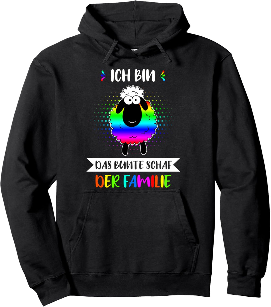 Regenbogen Gay LGBT Queer Fun Spruch Lustig Schaf Geschenk Pullover Hoodie