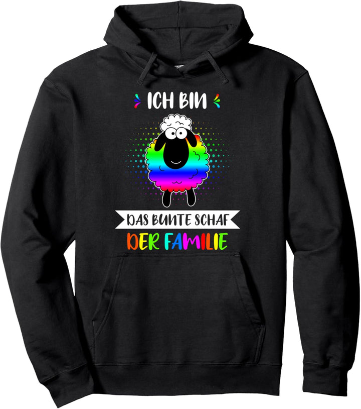 Regenbogen Gay LGBT Queer Fun Spruch Lustig Schaf Geschenk Pullover Hoodie