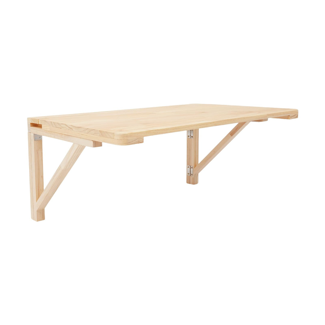 Wandklapptisch Klappkonsole 80x50x30cm Wand Montierter Klapptisch, Holzfarbe Faltbarer Esstisch, Kle